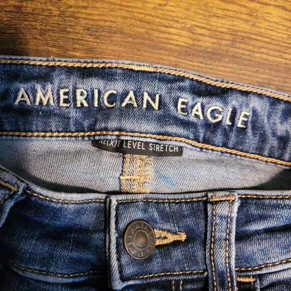 American Eagle Jeans 2 S Jegging Highest Rise Next Level Stretch Medium Light - Picture 4 of 11